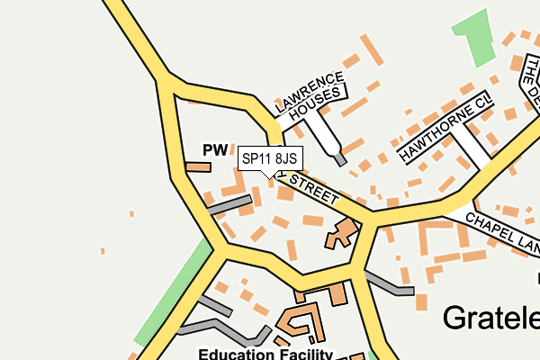SP11 8JS map - OS OpenMap – Local (Ordnance Survey)