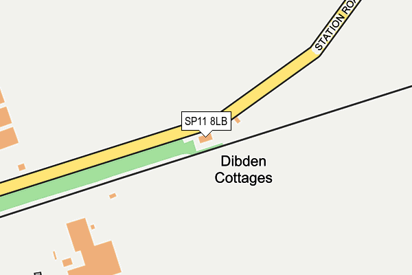 SP11 8LB map - OS OpenMap – Local (Ordnance Survey)