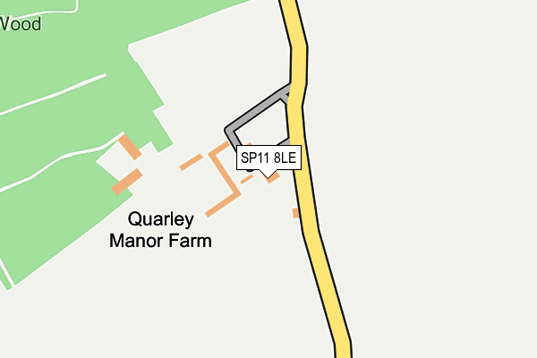 SP11 8LE map - OS OpenMap – Local (Ordnance Survey)