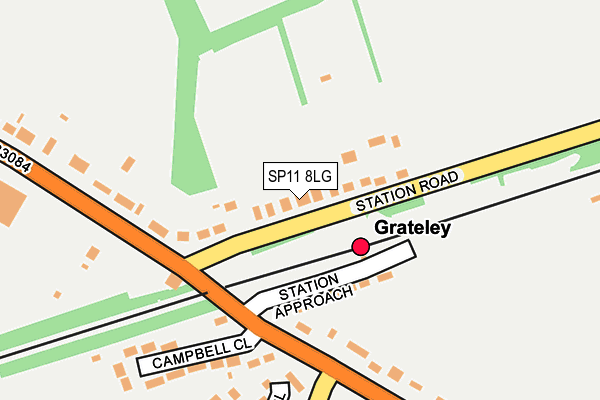 SP11 8LG map - OS OpenMap – Local (Ordnance Survey)