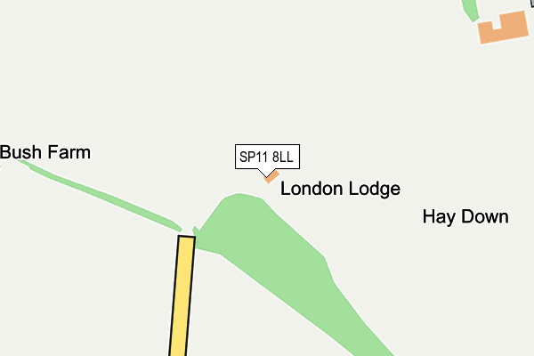 SP11 8LL map - OS OpenMap – Local (Ordnance Survey)