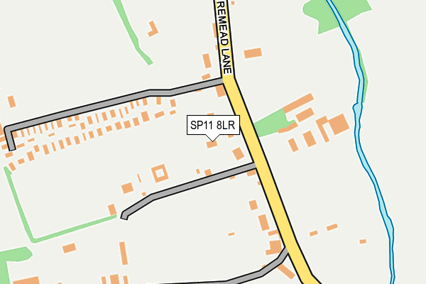 SP11 8LR map - OS OpenMap – Local (Ordnance Survey)
