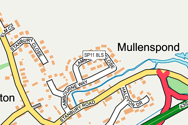 SP11 8LS map - OS OpenMap – Local (Ordnance Survey)