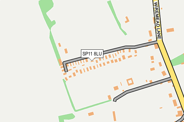SP11 8LU map - OS OpenMap – Local (Ordnance Survey)