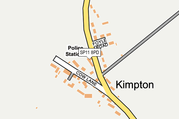 SP11 8PD map - OS OpenMap – Local (Ordnance Survey)