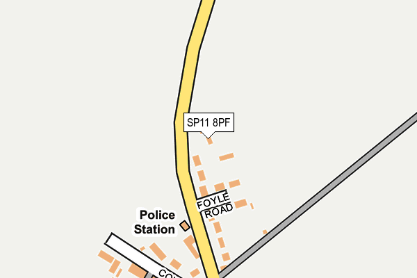 SP11 8PF map - OS OpenMap – Local (Ordnance Survey)