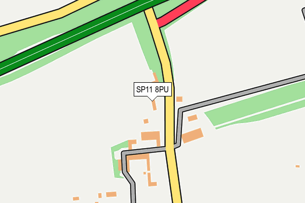 SP11 8PU map - OS OpenMap – Local (Ordnance Survey)