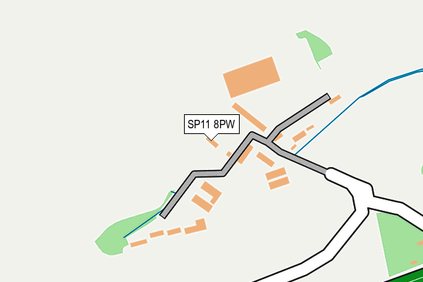 SP11 8PW map - OS OpenMap – Local (Ordnance Survey)