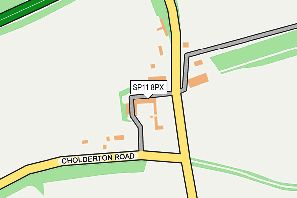 SP11 8PX map - OS OpenMap – Local (Ordnance Survey)