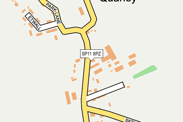SP11 8PZ map - OS OpenMap – Local (Ordnance Survey)