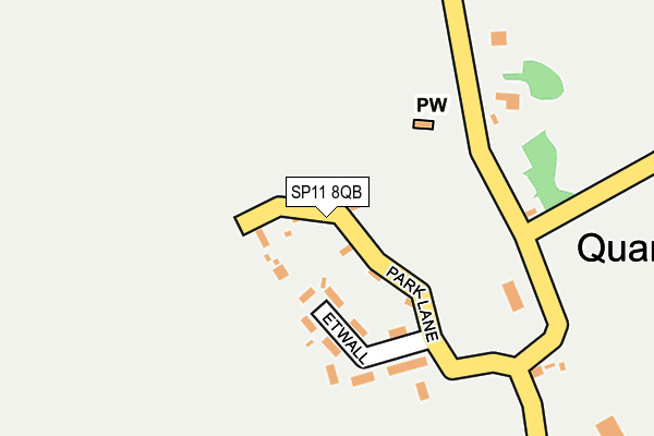 SP11 8QB map - OS OpenMap – Local (Ordnance Survey)