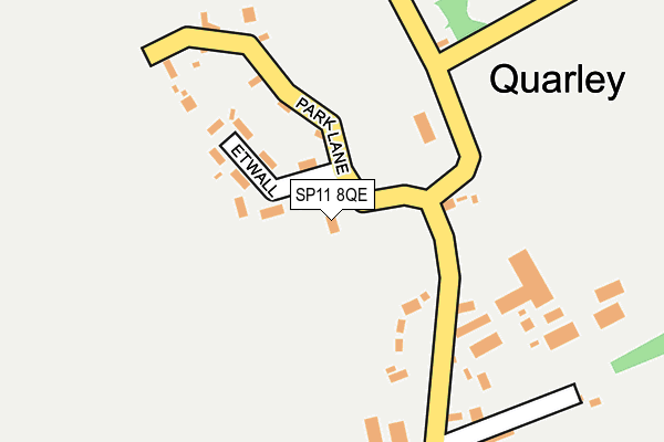 SP11 8QE map - OS OpenMap – Local (Ordnance Survey)