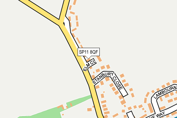 SP11 8QF map - OS OpenMap – Local (Ordnance Survey)