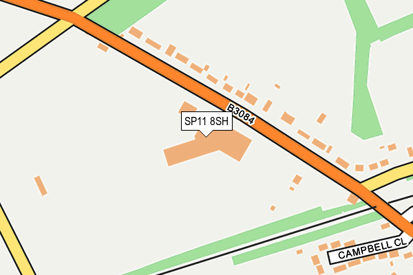SP11 8SH map - OS OpenMap – Local (Ordnance Survey)
