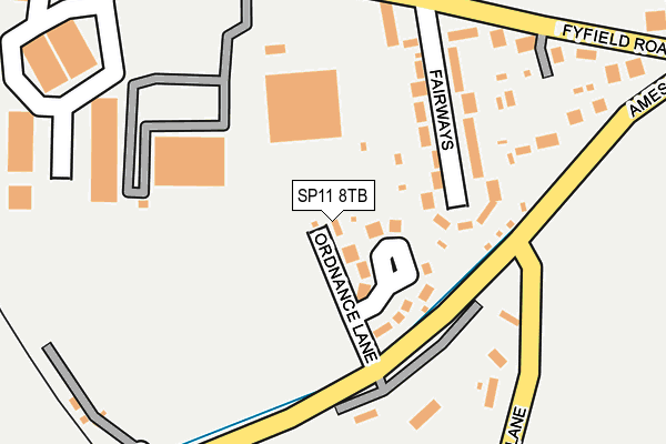 SP11 8TB map - OS OpenMap – Local (Ordnance Survey)