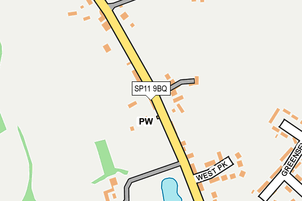 SP11 9BQ map - OS OpenMap – Local (Ordnance Survey)