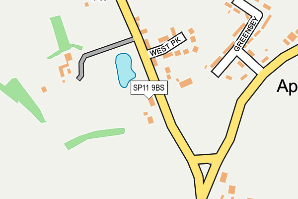 SP11 9BS map - OS OpenMap – Local (Ordnance Survey)