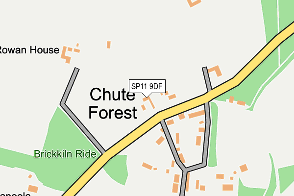 SP11 9DF map - OS OpenMap – Local (Ordnance Survey)