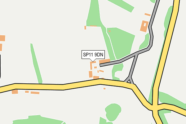 SP11 9DN map - OS OpenMap – Local (Ordnance Survey)