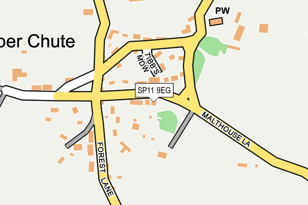 SP11 9EG map - OS OpenMap – Local (Ordnance Survey)