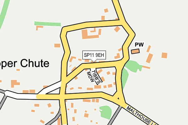 SP11 9EH map - OS OpenMap – Local (Ordnance Survey)