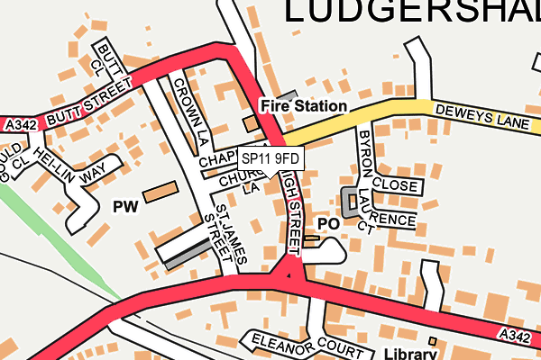 SP11 9FD map - OS OpenMap – Local (Ordnance Survey)