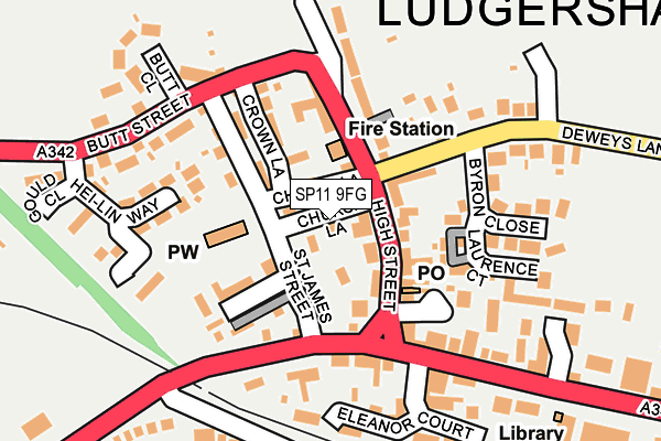 SP11 9FG map - OS OpenMap – Local (Ordnance Survey)