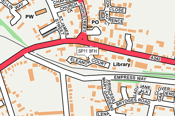 SP11 9FH map - OS OpenMap – Local (Ordnance Survey)