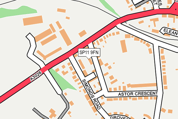 SP11 9FN map - OS OpenMap – Local (Ordnance Survey)