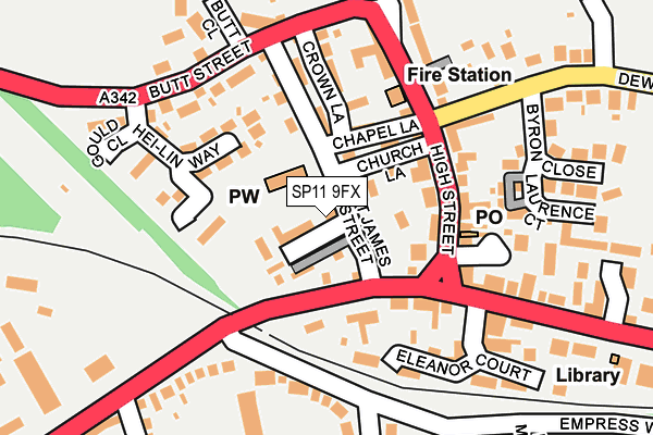 SP11 9FX map - OS OpenMap – Local (Ordnance Survey)