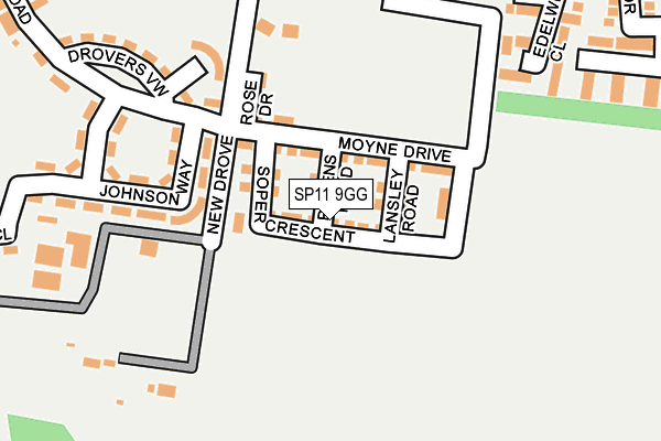 SP11 9GG map - OS OpenMap – Local (Ordnance Survey)