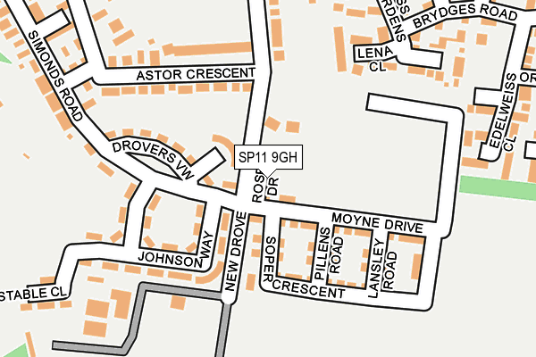 SP11 9GH map - OS OpenMap – Local (Ordnance Survey)