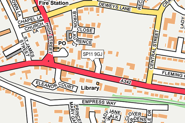 SP11 9GJ map - OS OpenMap – Local (Ordnance Survey)