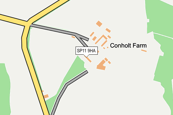 SP11 9HA map - OS OpenMap – Local (Ordnance Survey)