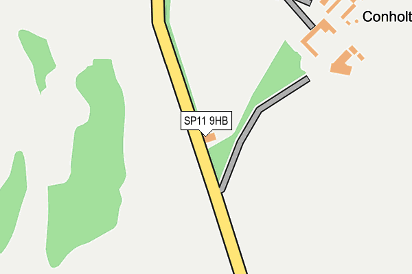 SP11 9HB map - OS OpenMap – Local (Ordnance Survey)