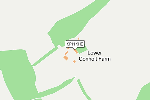 SP11 9HE map - OS OpenMap – Local (Ordnance Survey)