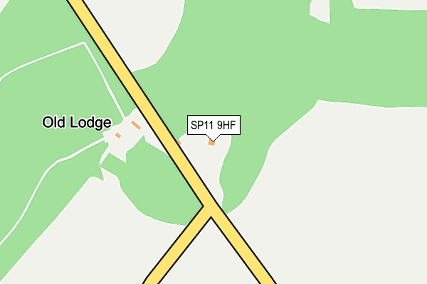 SP11 9HF map - OS OpenMap – Local (Ordnance Survey)