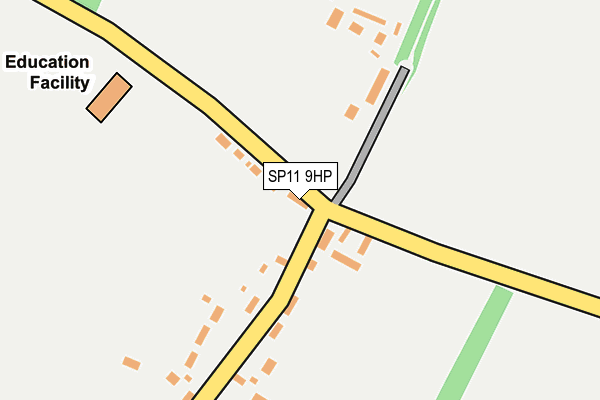 SP11 9HP map - OS OpenMap – Local (Ordnance Survey)