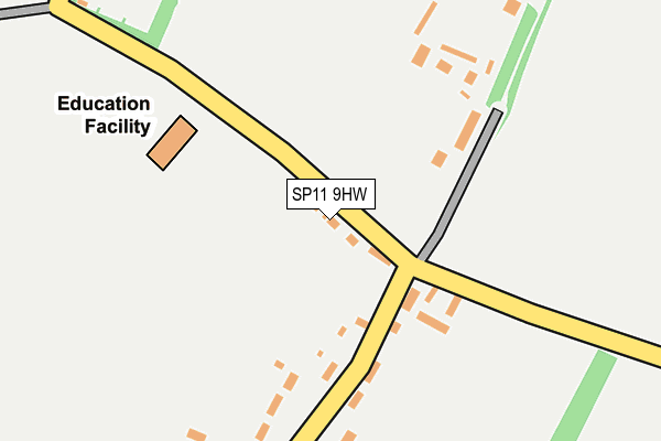 SP11 9HW map - OS OpenMap – Local (Ordnance Survey)