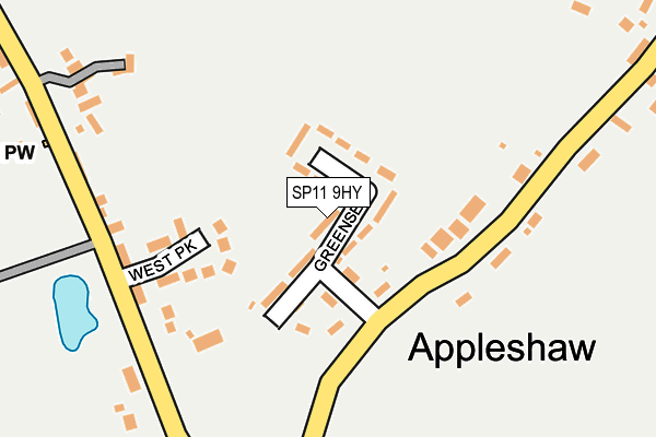 SP11 9HY map - OS OpenMap – Local (Ordnance Survey)