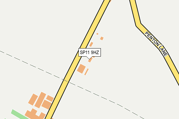 SP11 9HZ map - OS OpenMap – Local (Ordnance Survey)