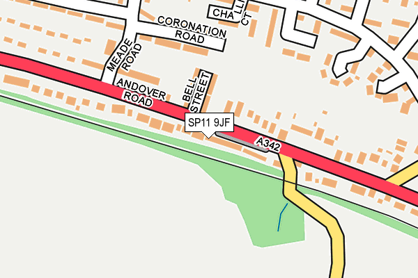 SP11 9JF map - OS OpenMap – Local (Ordnance Survey)