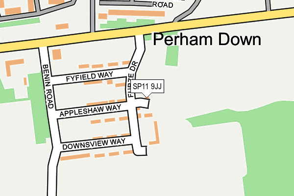 SP11 9JJ map - OS OpenMap – Local (Ordnance Survey)