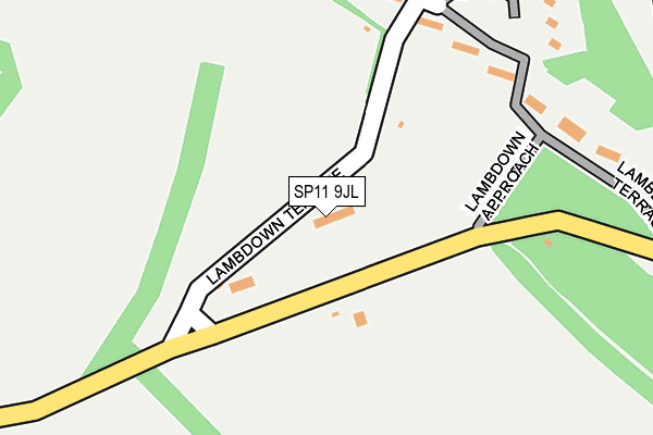 SP11 9JL map - OS OpenMap – Local (Ordnance Survey)