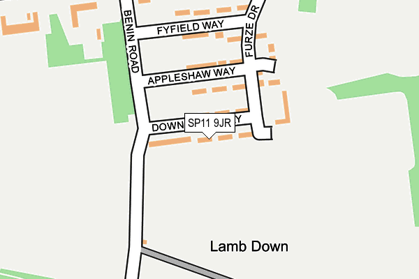 SP11 9JR map - OS OpenMap – Local (Ordnance Survey)