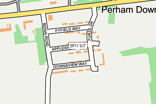 SP11 9JT map - OS OpenMap – Local (Ordnance Survey)