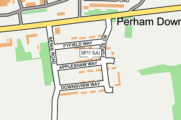 SP11 9JU map - OS OpenMap – Local (Ordnance Survey)