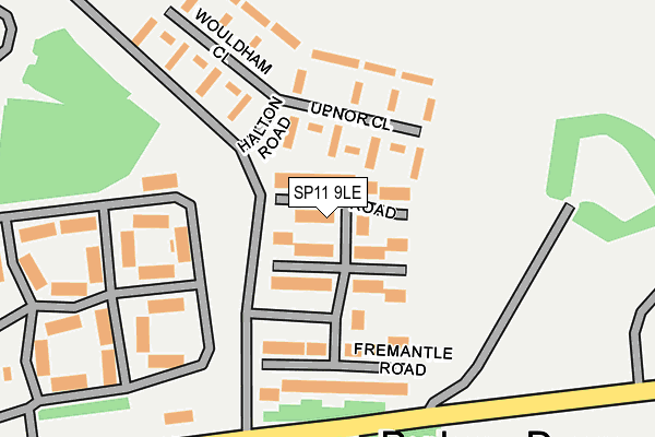 SP11 9LE map - OS OpenMap – Local (Ordnance Survey)