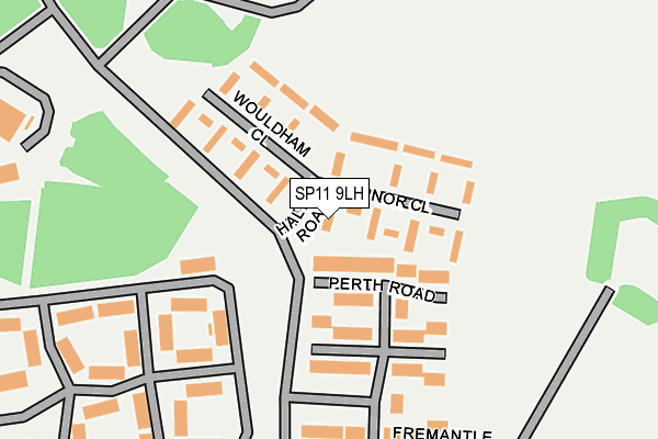 SP11 9LH map - OS OpenMap – Local (Ordnance Survey)