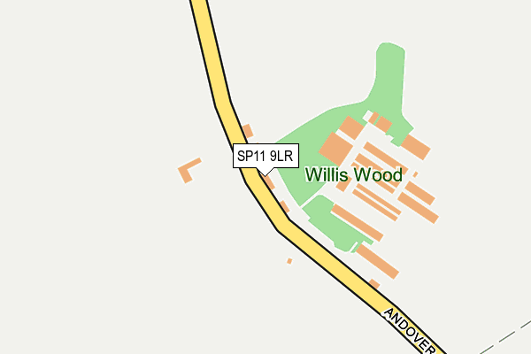 SP11 9LR map - OS OpenMap – Local (Ordnance Survey)